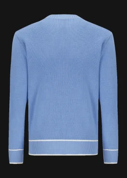Damen Luis Trenker Azurblauer Strickpullover Luzoe
