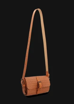 Damen Luis Trenker Bauchtasche Aus Geflochtenem Leder Lurenee