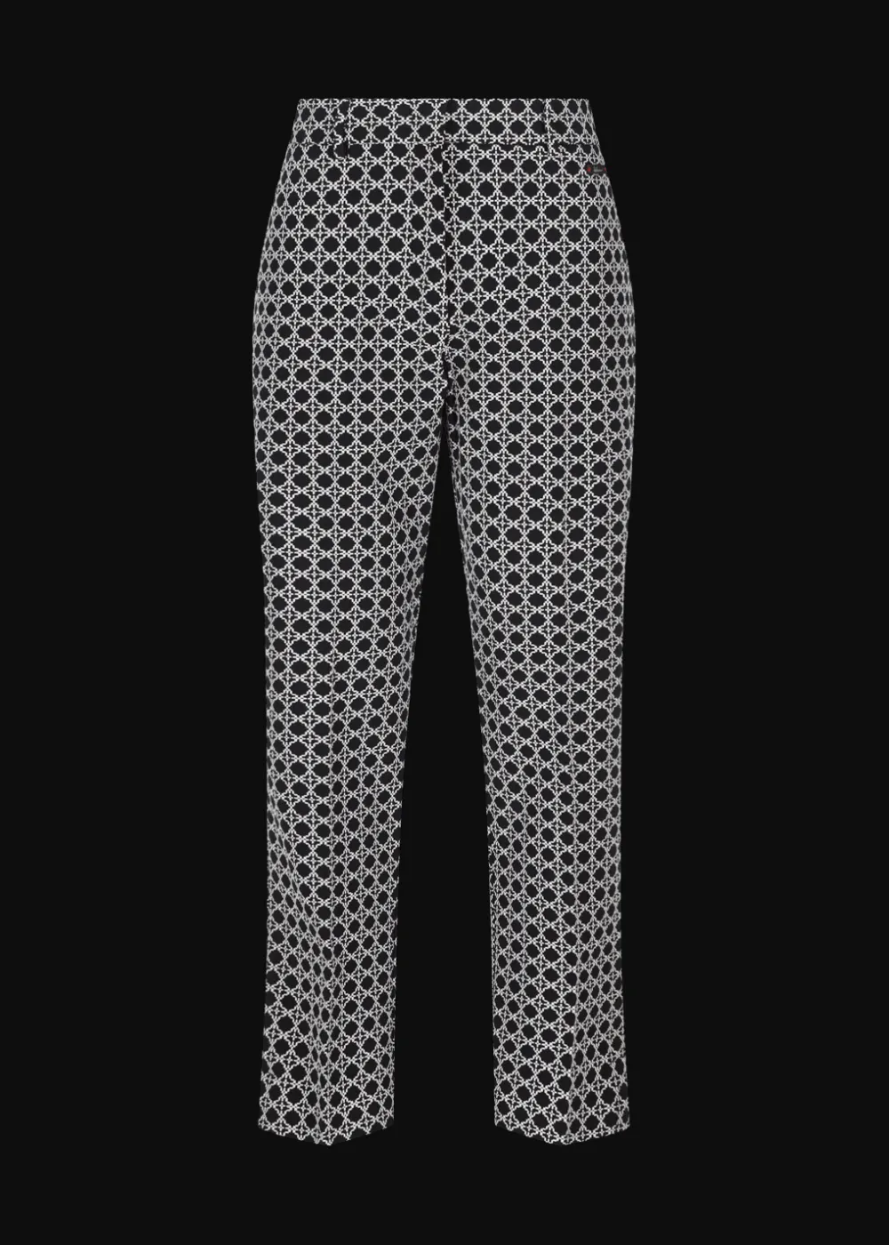 Damen Luis Trenker Baumwolljacquard-Hose Im Cigarette Cut Luleonelle