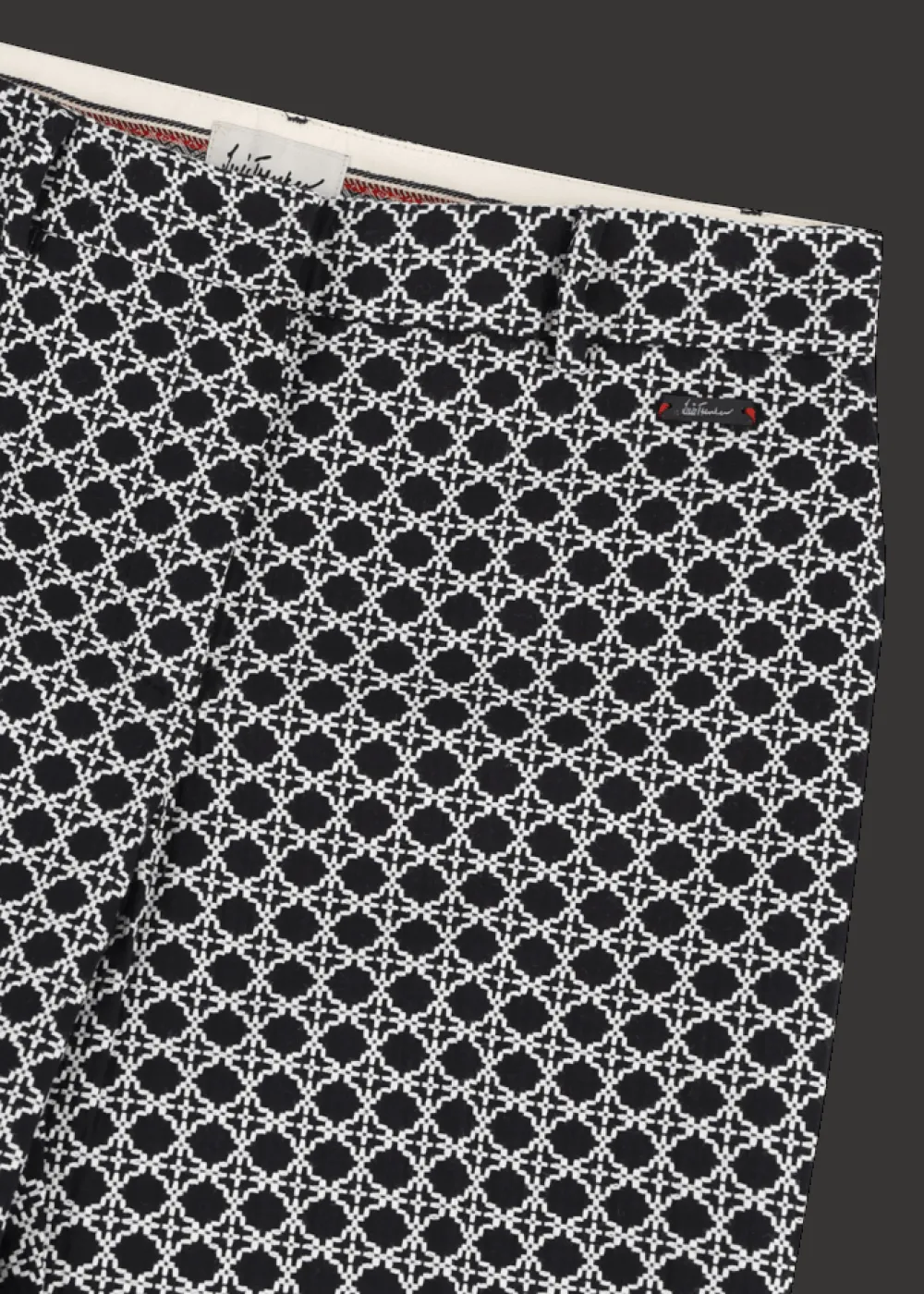 Damen Luis Trenker Baumwolljacquard-Hose Im Cigarette Cut Luleonelle