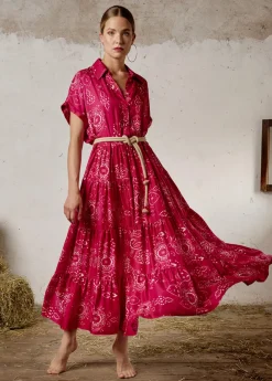 Damen Luis Trenker Bedrucktes Hemdblusenkleid Lucinzia