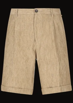 Herren Luis Trenker Bermuda-Shorts Aus Leinen Lubartl
