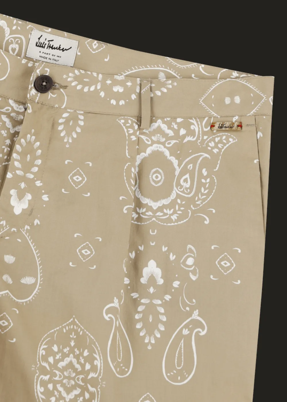 Herren Luis Trenker Bermuda-Shorts Mit Bandanaprint Lubartl