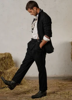 Herren Luis Trenker Bestickter Cowboy-Stiefel Aus Leder Lucamp