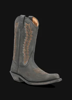 Damen/Herren Luis Trenker Bestickter Cowboy-Stiefel Aus Leder Lucamp