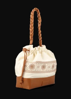 Damen Luis Trenker Beuteltasche Aus Canvas Und Leder Lusac