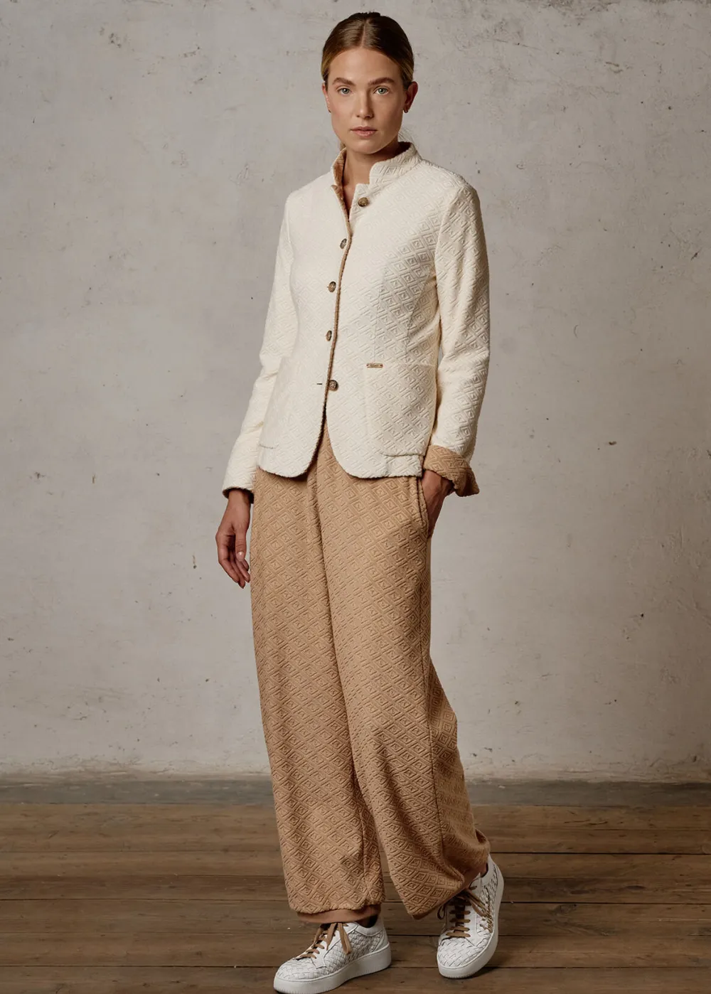 Damen Luis Trenker Blazer Aus Baumwollfrottee Luranda