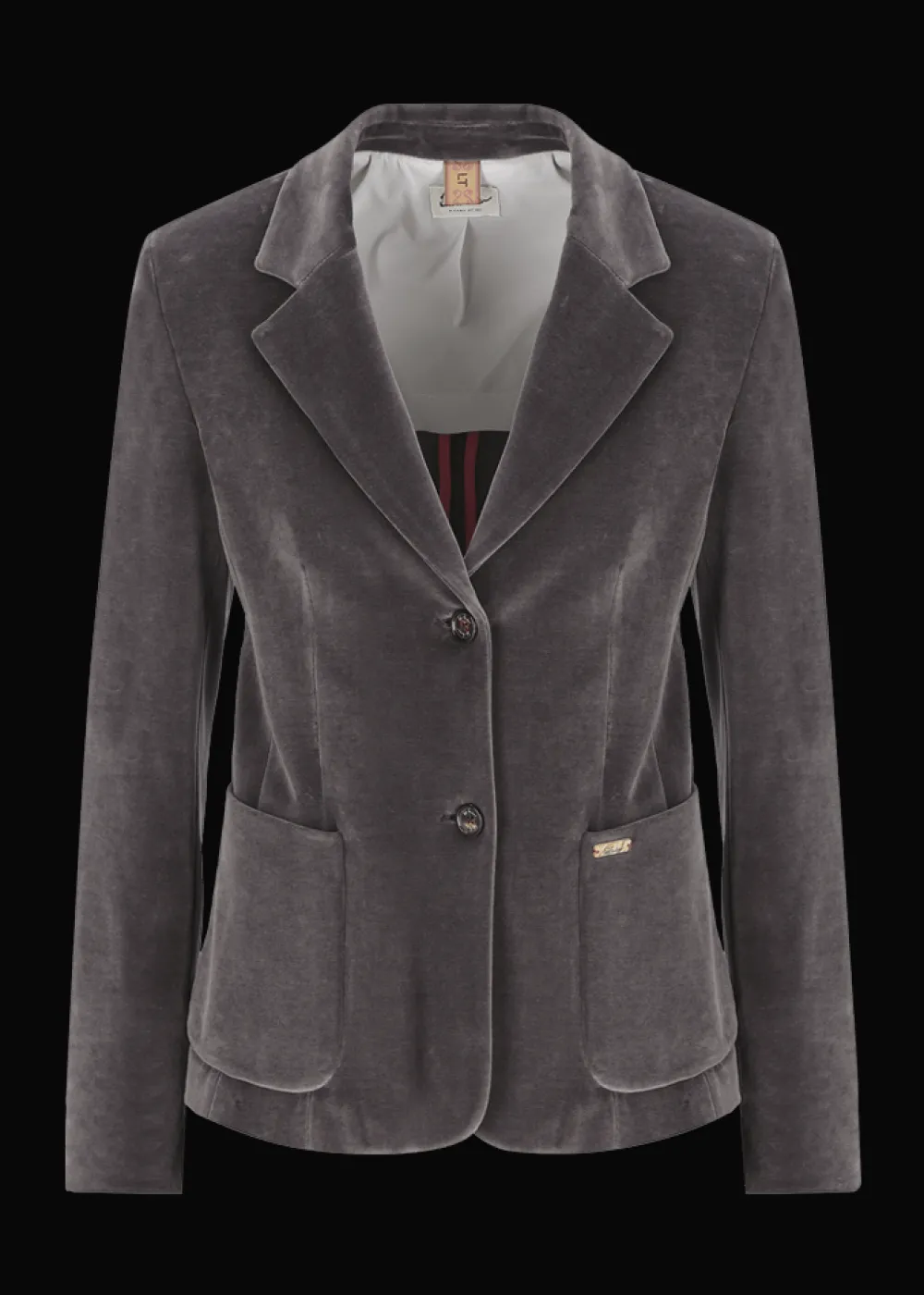 Damen Luis Trenker Blazer Aus Samt-Jersey Lurania