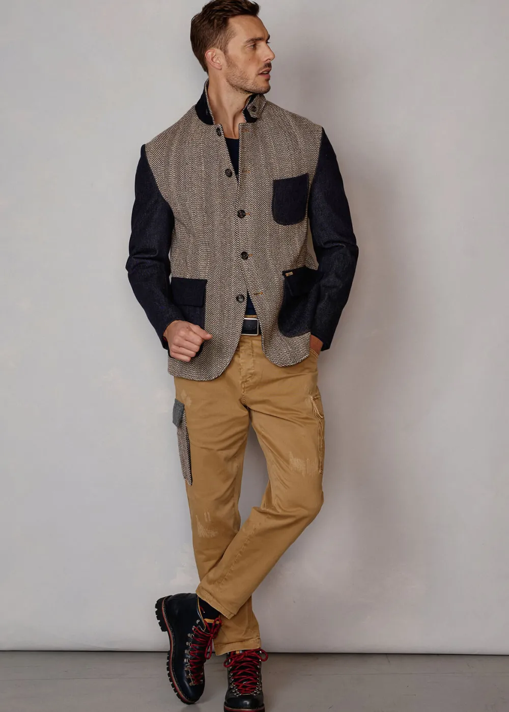 Herren Luis Trenker Blazer Im Materialmix Lurobert