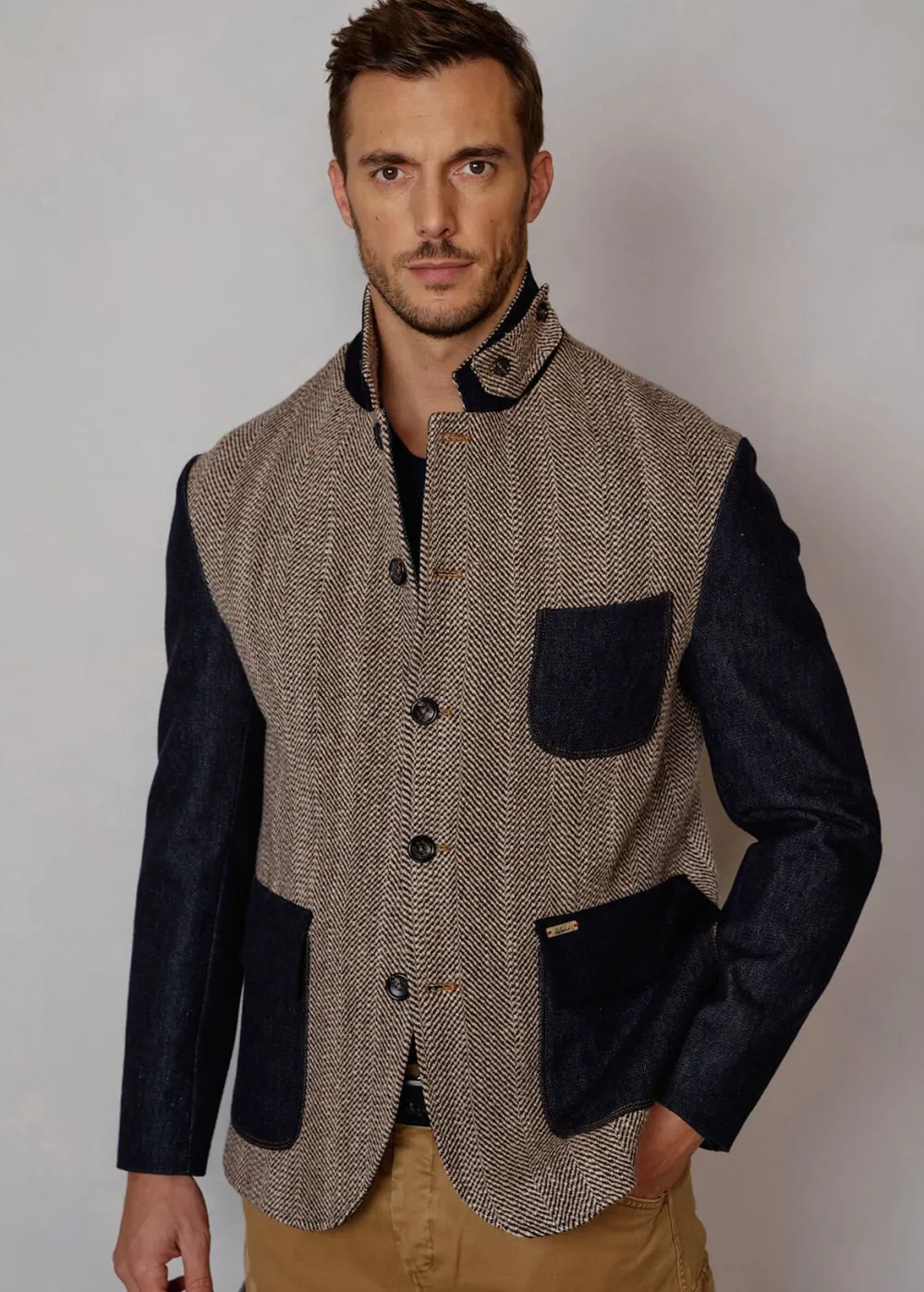 Herren Luis Trenker Blazer Im Materialmix Lurobert
