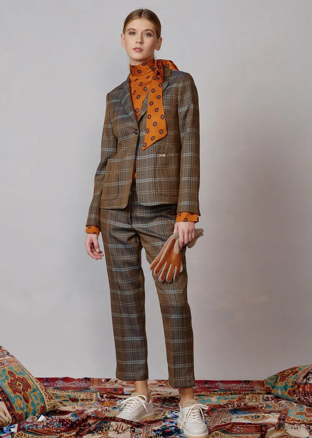 Damen Luis Trenker Blazer Mit Hahnentrittmuster Luramea
