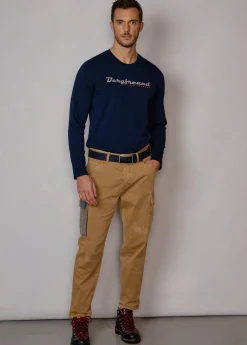 Herren Luis Trenker Cargo-Hose Im Used Look Luberno