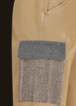 Herren Luis Trenker Cargo-Hose Im Used Look Luberno