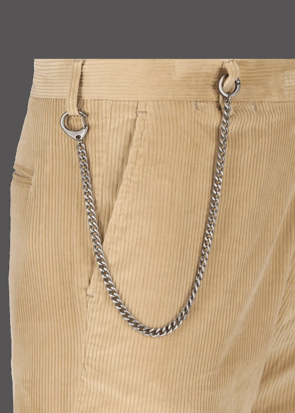 Herren Luis Trenker Chino-Hose Aus Feinem Cord Lubruneu