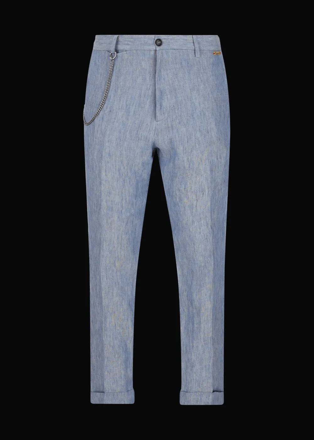 Herren Luis Trenker Chino-Hose Aus Reinem Leinen Lubruneu