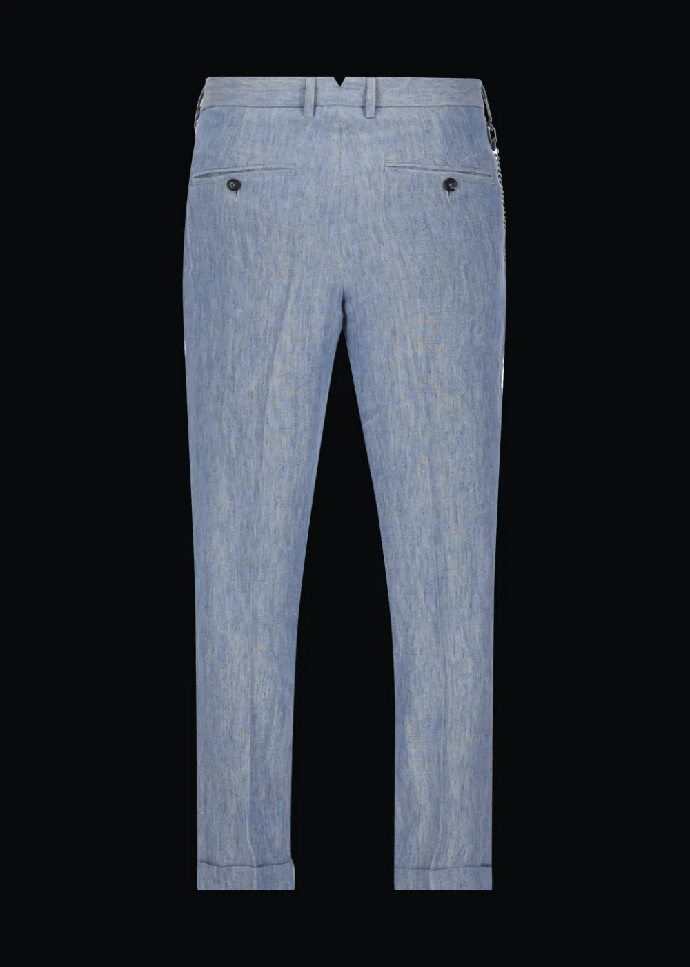 Herren Luis Trenker Chino-Hose Aus Reinem Leinen Lubruneu