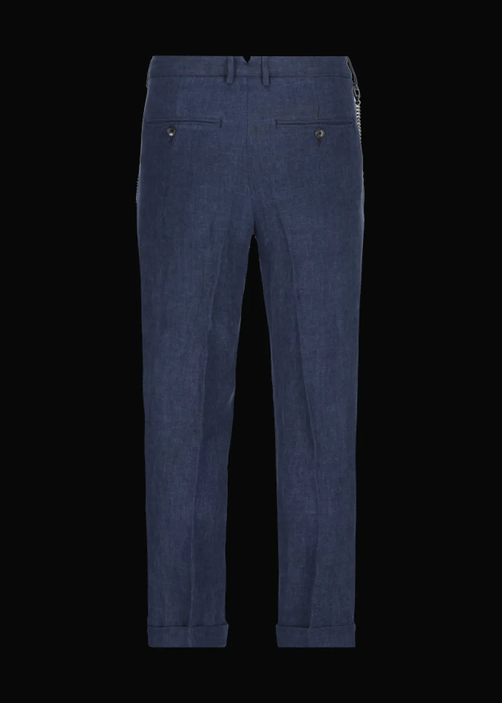Herren Luis Trenker Chino-Hose Aus Reinem Leinen Lubruneu