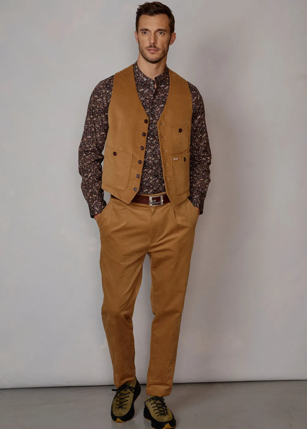 Herren Luis Trenker Chino-Hose Aus Samt Lubyron