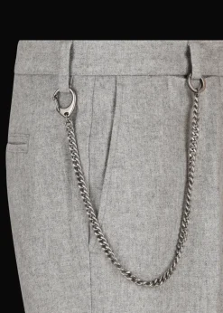 Herren Luis Trenker Chino-Hose Aus Wollflanell Lubruneu