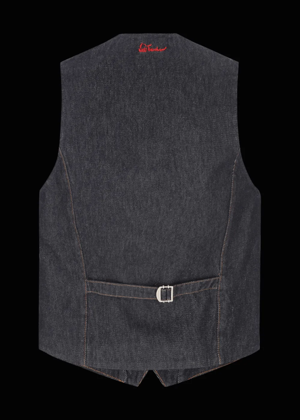 Herren Luis Trenker Dark Denim Weste Lusven