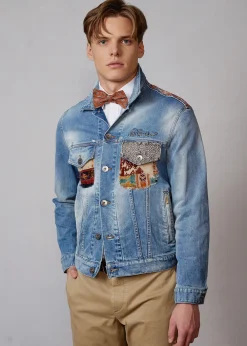 Herren Luis Trenker Denim-Jacke Lusaffeo