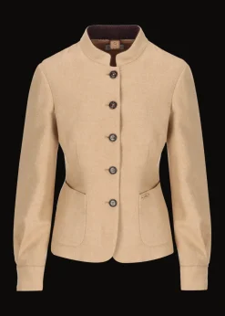 Damen Luis Trenker Flanellblazer Mit Stehkragen Luviola