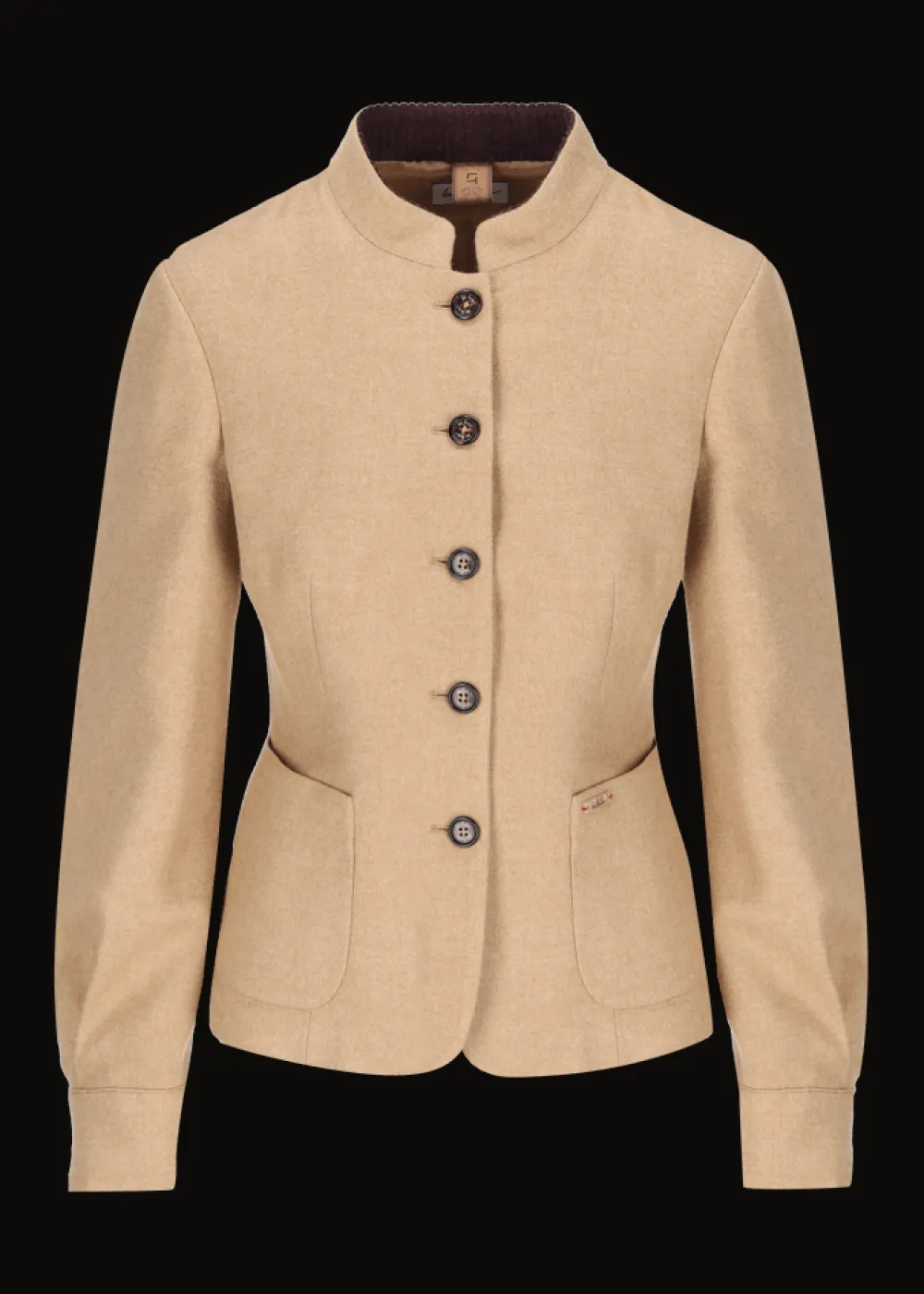 Damen Luis Trenker Flanellblazer Mit Stehkragen Luviola