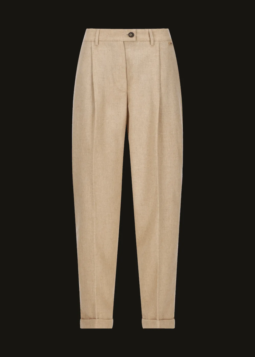 Damen Luis Trenker Flanell-Hose Im Carrot Fit Luloretta