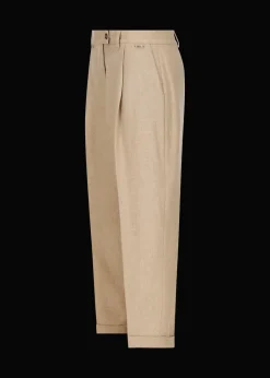 Damen Luis Trenker Flanell-Hose Im Carrot Fit Luloretta