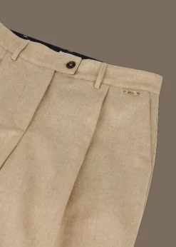 Damen Luis Trenker Flanell-Hose Im Carrot Fit Luloretta
