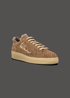 Herren Luis Trenker Geflochtener Wildleder-Sneaker Lupintros