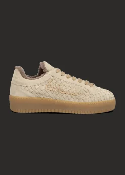 Damen Luis Trenker Geflochtener Wildleder-Sneaker Lupintras