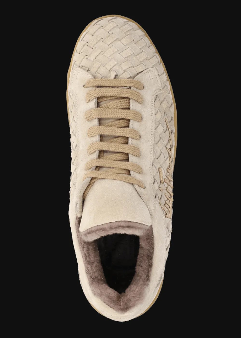 Damen Luis Trenker Geflochtener Wildleder-Sneaker Lupintras