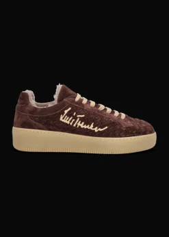 Damen Luis Trenker Geflochtener Wildleder-Sneaker Lupintras