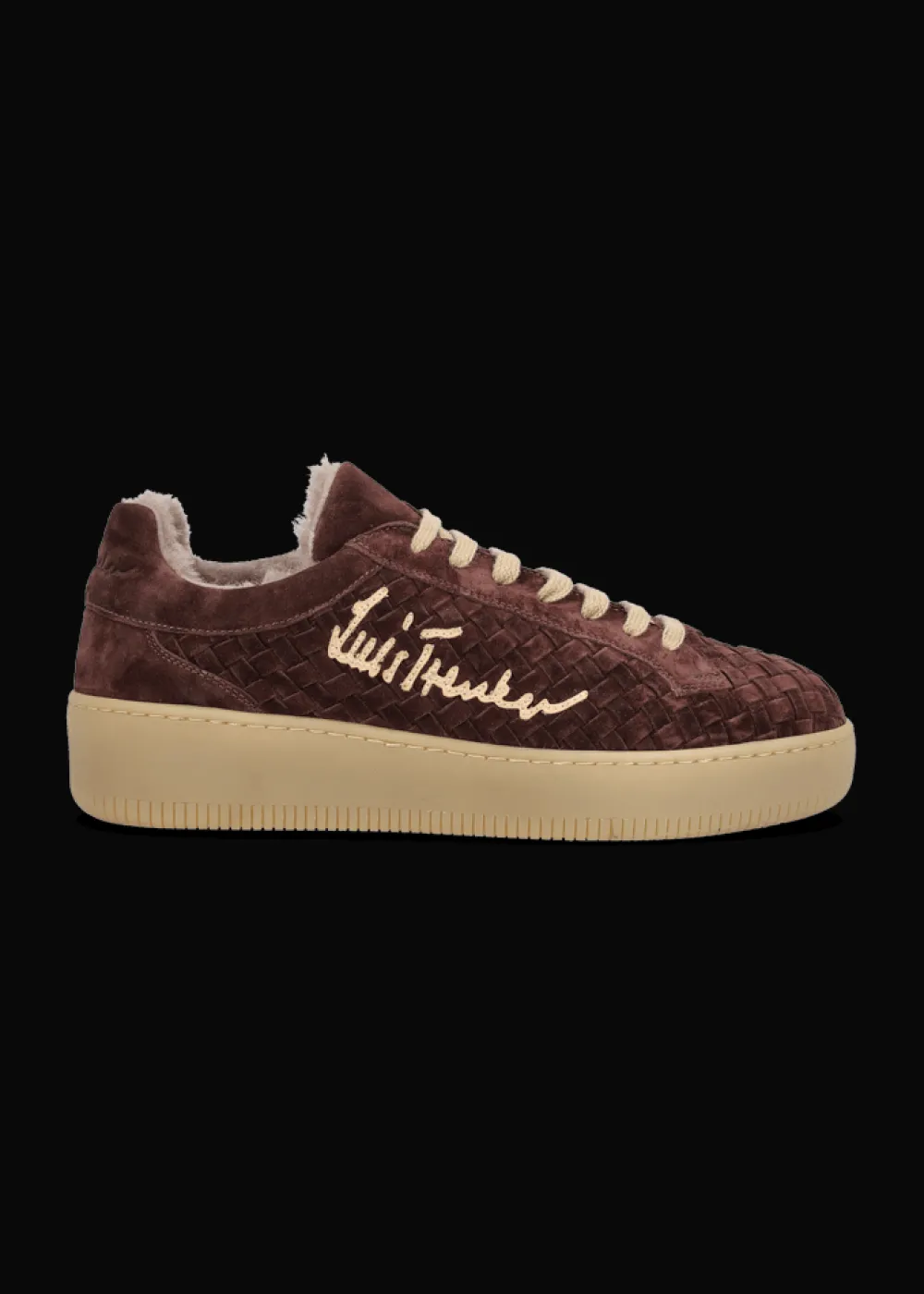 Damen Luis Trenker Geflochtener Wildleder-Sneaker Lupintras