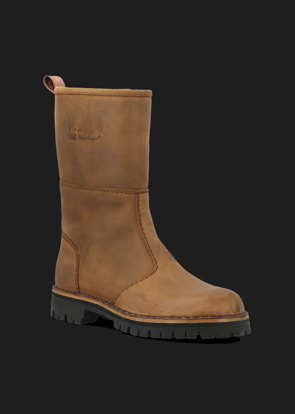 Damen Luis Trenker Halbhohe Lederboots Lustiefele