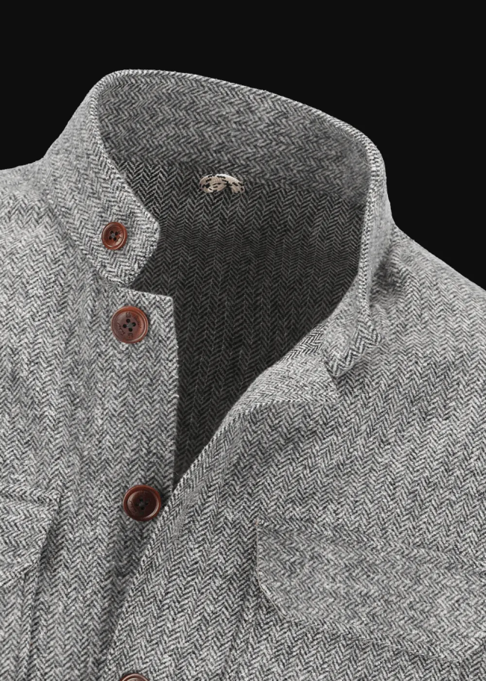 Herren Luis Trenker Hemdjacke Mit Strickärmeln Luolly