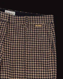 Damen Luis Trenker Hose Mit Hahnentrittmuster Lulara