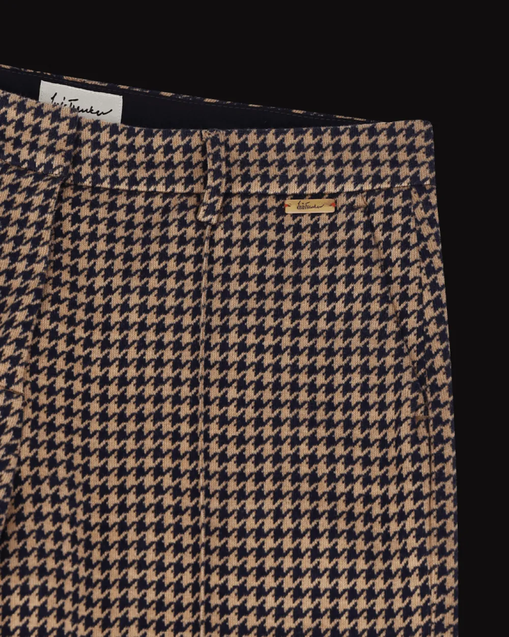 Damen Luis Trenker Hose Mit Hahnentrittmuster Lulara