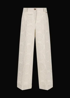 Damen Luis Trenker Jacquard-Hose Mit Weitem Bein Lulidia