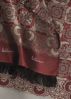Damen/Herren Luis Trenker Jacquard-Seidenschal Lufranzi