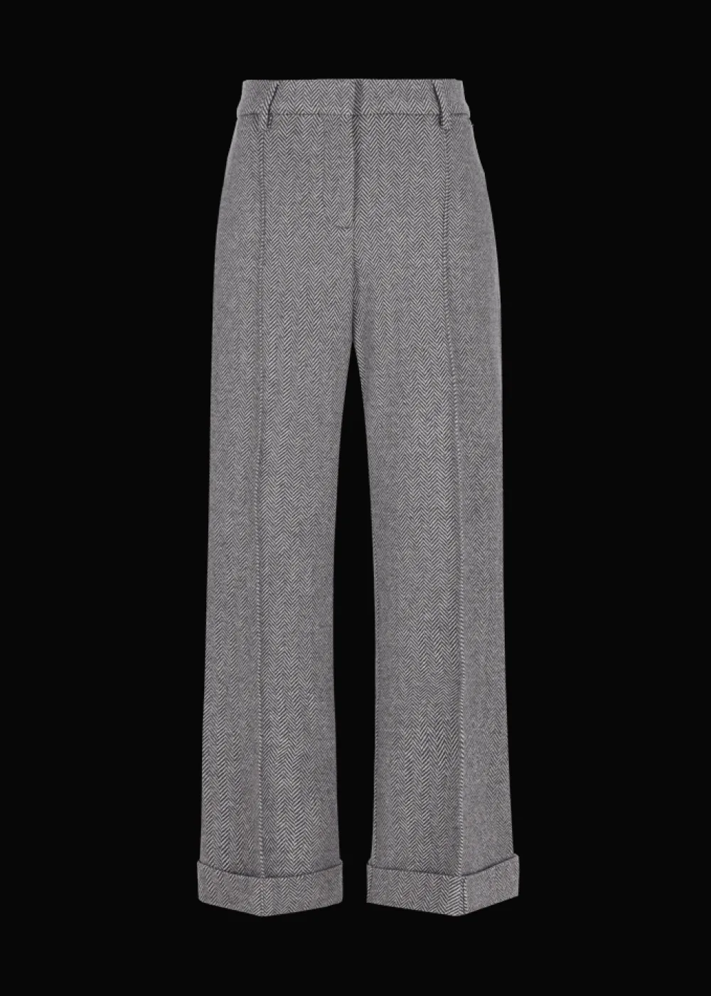 Damen Luis Trenker Jersey-Hose Mit Fischgrätmuster Lularina