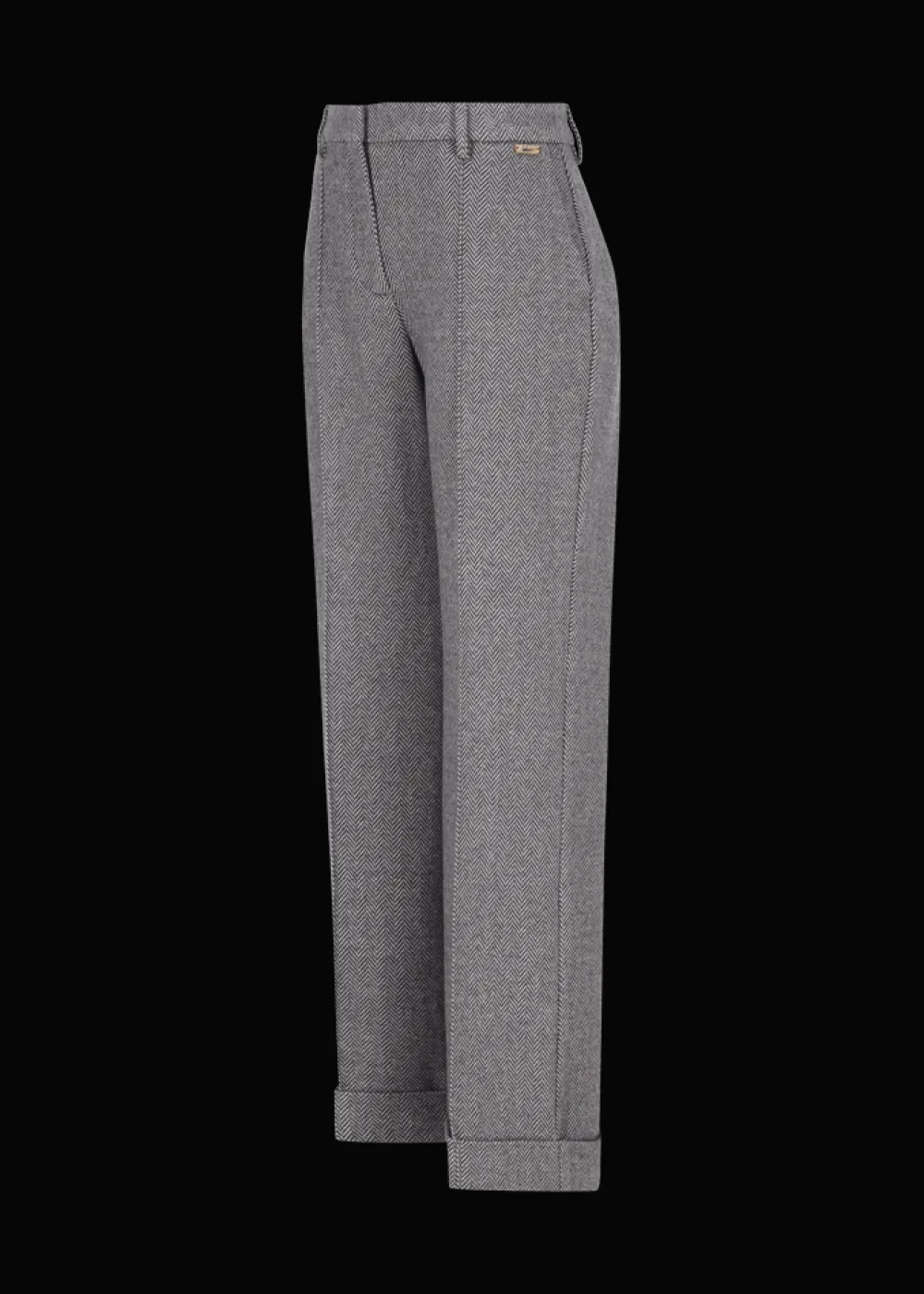 Damen Luis Trenker Jersey-Hose Mit Fischgrätmuster Lularina