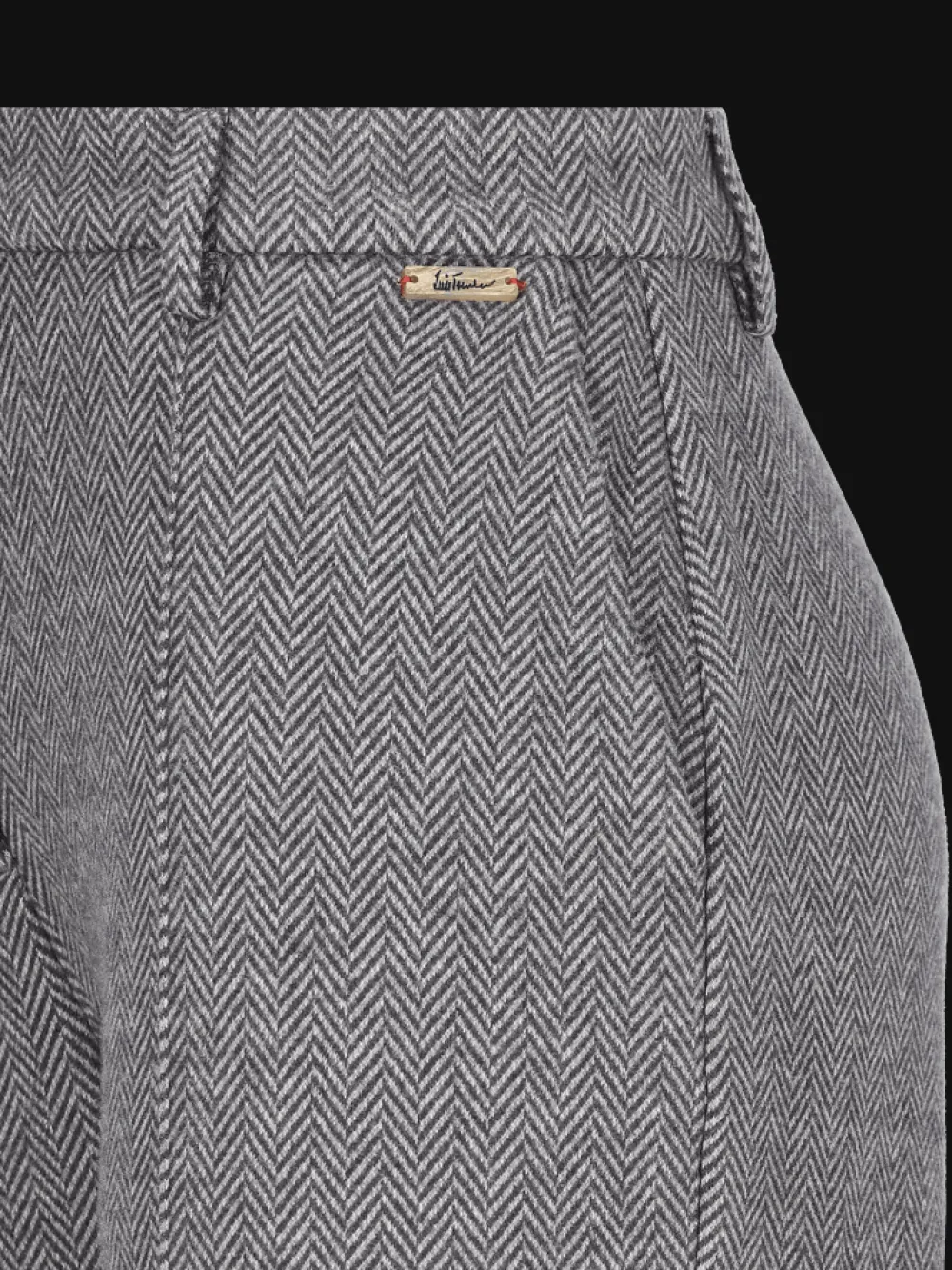 Damen Luis Trenker Jersey-Hose Mit Fischgrätmuster Lularina
