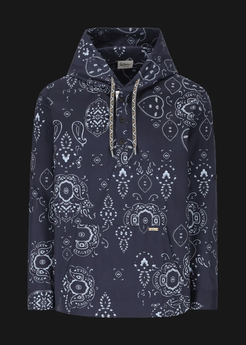 Herren Luis Trenker Kapuzenhemd Mit Bandana-Print Lucram