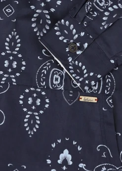 Herren Luis Trenker Kapuzenhemd Mit Bandana-Print Lucram