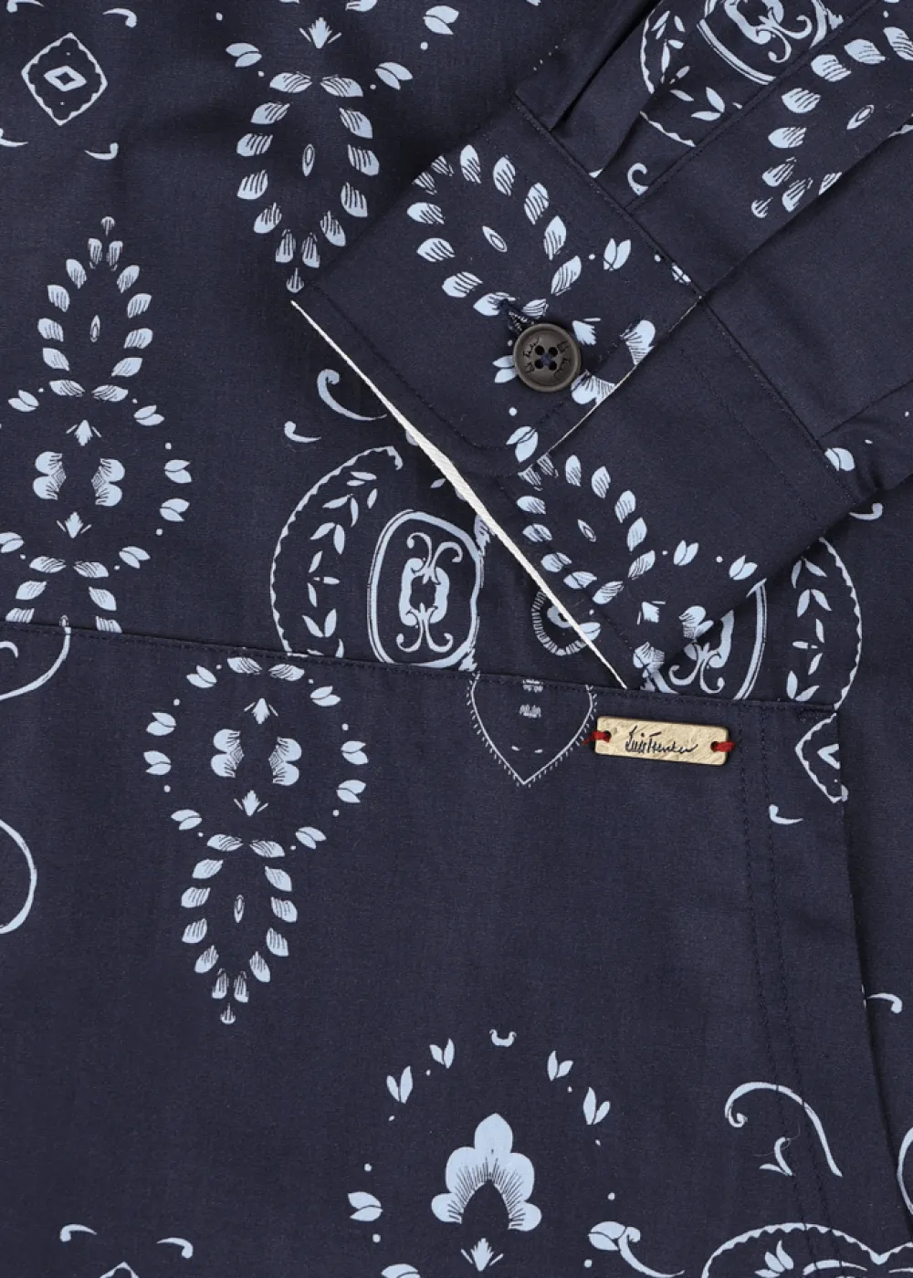Herren Luis Trenker Kapuzenhemd Mit Bandana-Print Lucram