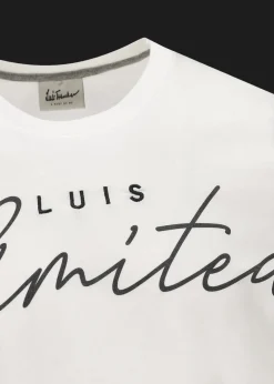 Herren Luis Trenker Kurzarmshirt Mit Slogan Luis Unlimited