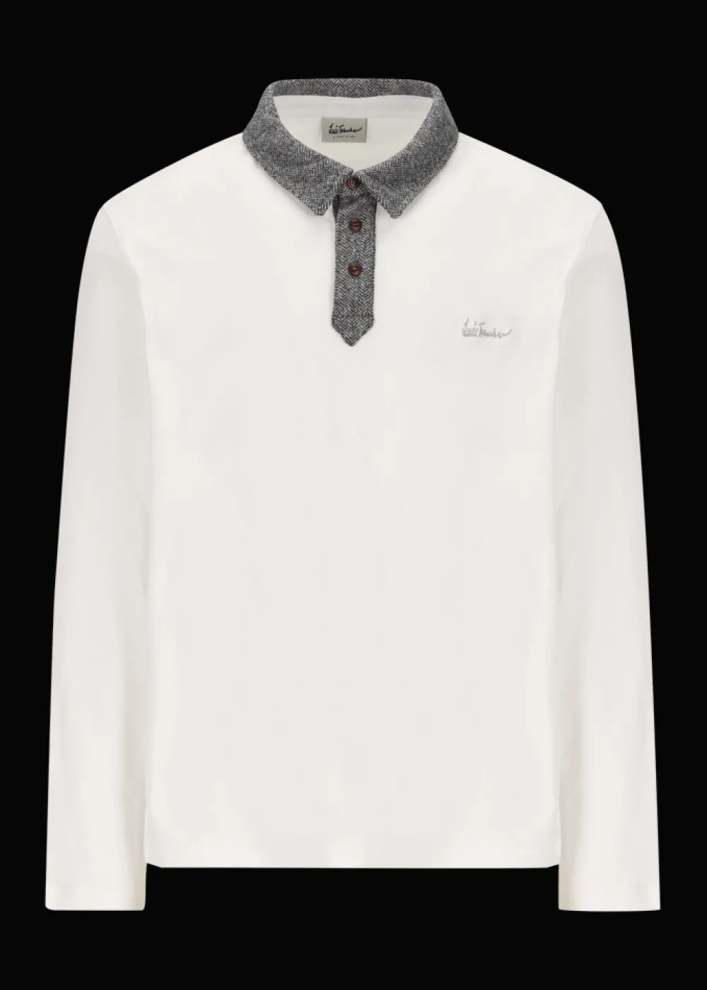 Herren Luis Trenker Langarm-Poloshirt Lufante