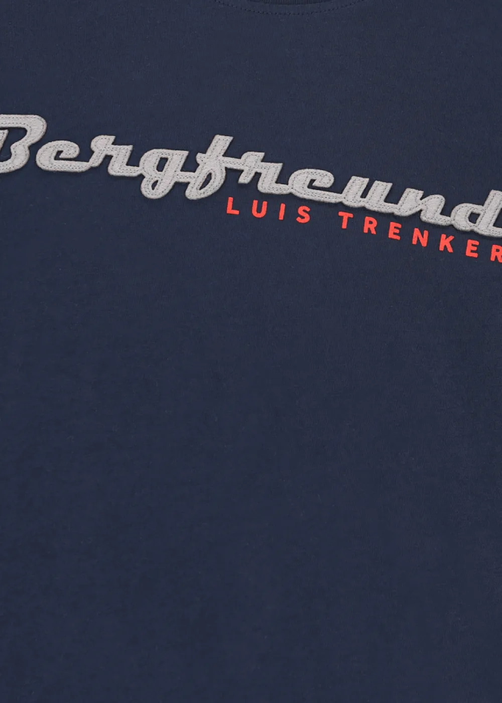 Herren Luis Trenker Langarmshirt Mit Schriftzug Bergfreund